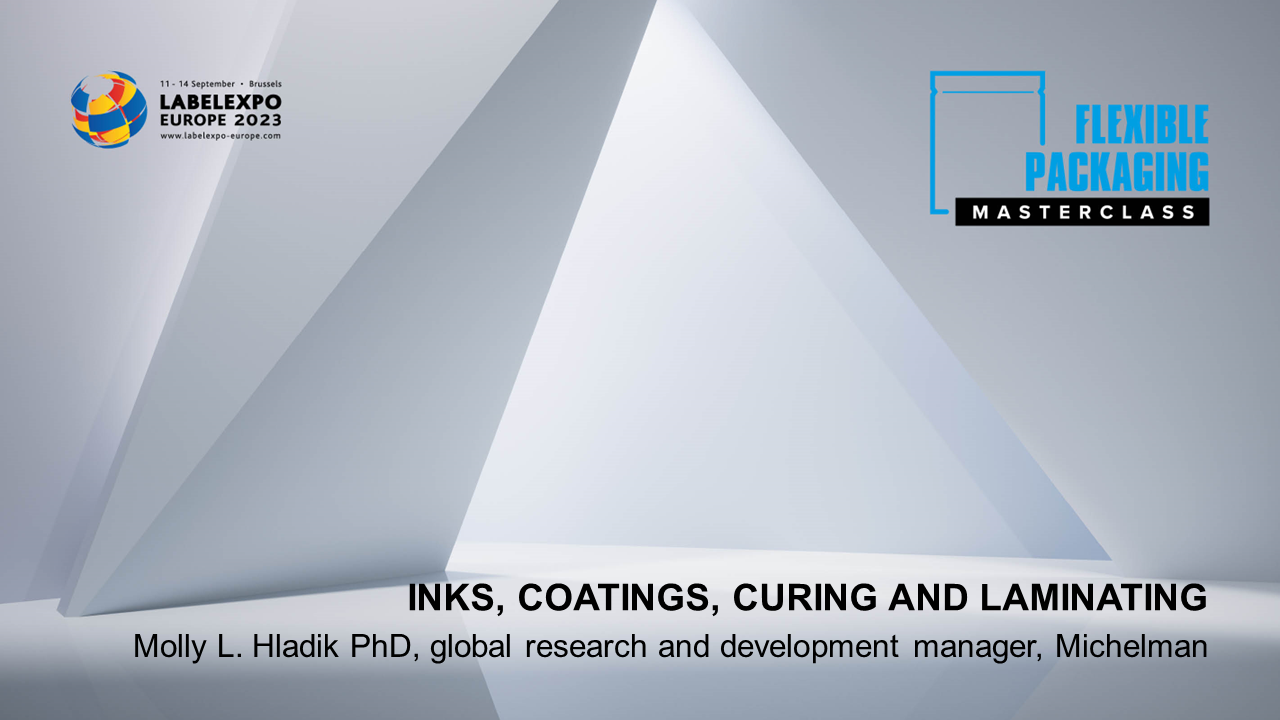 Inks, coatings, curing and laminating